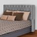 Cabeceira Para Cama Box Casal Queen  Emma Linho Cinza - DS Estofados