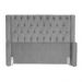 Cabeceira Para Cama Box Casal Super King Emma Linho Cinza - DS Estofados