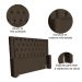 Cabeceira Para Cama Box Casal Super King Emma Luxo Veludo Marrom - DS Estofados