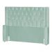 Cabeceira Para Cama Box Solteiro  Emma Luxo Veludo Acqua - DS Estofados
