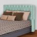 Cabeceira Para Cama Box Solteiro  Emma Luxo Veludo Acqua - DS Estofados