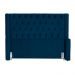 Cabeceira Para Cama Box Solteiro  Emma Luxo Veludo Azul Marinho - DS Estofados