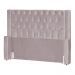 Cabeceira Para Cama Box Solteiro  Emma Luxo Veludo Rosê - DS Estofados