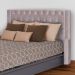 Cabeceira Para Cama Box Solteiro  Emma Luxo Veludo Rosê - DS Estofados