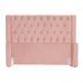 Cabeceira Para Cama Box Solteiro  Emma Luxo Veludo Rosa - DS Estofados