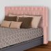 Cabeceira Para Cama Box Solteiro  Emma Luxo Veludo Rosa - DS Estofados