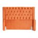 Cabeceira Para Cama Box Solteiro  Emma Luxo Veludo Terracota - DS Estofados