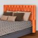 Cabeceira Para Cama Box Solteiro  Emma Luxo Veludo Terracota - DS Estofados