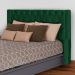 Cabeceira Para Cama Box Solteiro  Emma Luxo Veludo Verde - DS Estofados