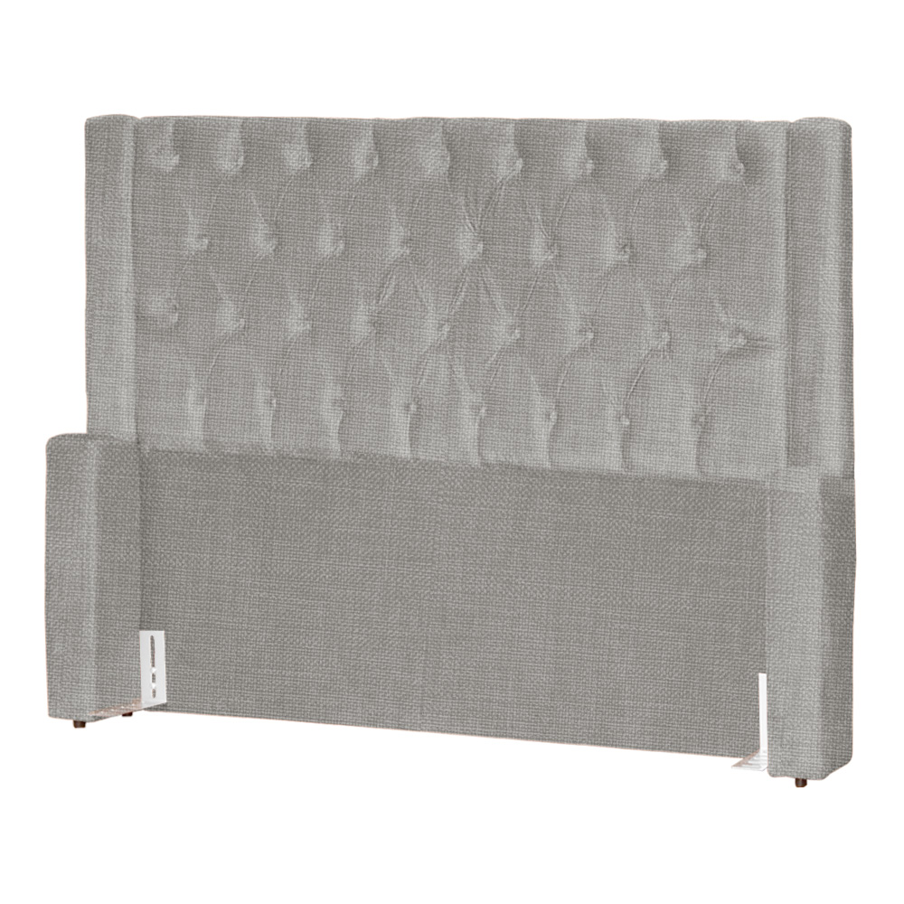 Cabeceira Para Cama Box Solteiro Emma Linho Bege - DS Estofados