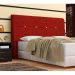 Cabeceira Pietra Casal 140 Cm Com Baú Interno Suede Vermelho - DS Estofados