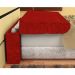 Cabeceira Pietra Casal 140 Cm Com Baú Interno Suede Vermelho - DS Estofados