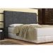 Cabeceira Pietra Casal Queen 160 Cm Com Baú Interno Suede Cinza - DS Estofados