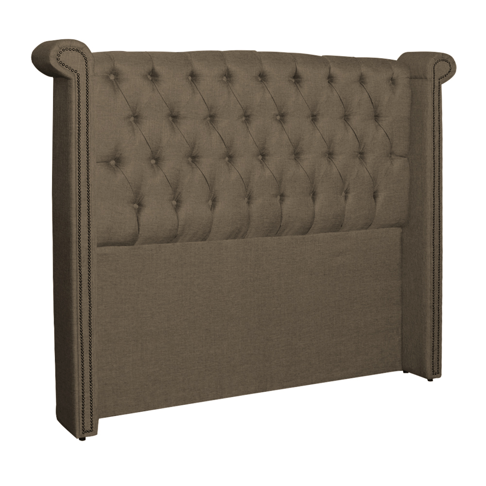 Cabeceira Sienna Casal Queen Para Cama Box Linho Cacau 
