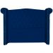Cabeceira Sienna Solteiro Luxo Suede Azul Marinho 