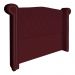 Cabeceira Sienna Solteiro Luxo Suede Bordô