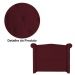 Cabeceira Sienna Solteiro Luxo Suede Bordô