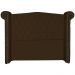 Cabeceira Sienna Solteiro Luxo Suede Marrom