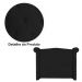 Cabeceira Sienna Solteiro Luxo Suede Preto