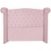 Cabeceira Sienna Solteiro Luxo Suede Rosa Bebê