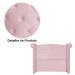 Cabeceira Sienna Solteiro Luxo Suede Rosa Bebê