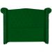 Cabeceira Sienna Solteiro Luxo Suede Verde