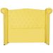 Cabeceira Sienna Super King Luxo Suede Amarelo
