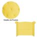 Cabeceira Sienna Super King Luxo Suede Amarelo