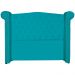 Cabeceira Sienna Super King Luxo Suede Azul Turquesa 