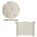 Cabeceira Sienna Super King Luxo Suede Bege 