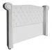 Cabeceira Sienna Super King Luxo Suede Branco 