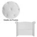 Cabeceira Sienna Super King Luxo Suede Branco 