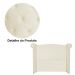 Cabeceira Sienna Super King Luxo Suede Marfim