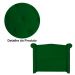 Cabeceira Sienna Super King Luxo Suede Verde