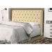 Cabeceira Solteiro 0,90cm Para Cama Box Lady Napa Bege Botões - DS Estofados