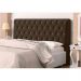 Cabeceira Solteiro 0,90cm Para Cama Box Lady Napa Marrom Botões Strass - DS Estofados