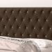Cabeceira Solteiro 0,90cm Para Cama Box Lady Napa Marrom Botões Strass - DS Estofados