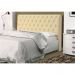 Cabeceira Solteiro 0,90cm Para Cama Box Lady Suede Bege - DS Móveis
