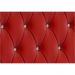 Cabeceira Solteiro 0,90cm Para Cama Box Lady Suede Vermelho Botões Strass - DS Móveis