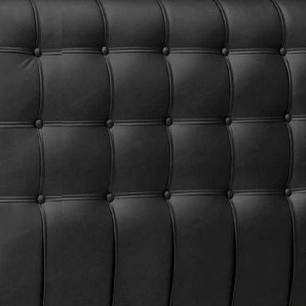 Cabeceira Solteiro 90cm Ana Para Cama Box Napa Preto - DS Estofados