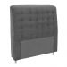Cabeceira Solteiro 90cm Ana Para Cama Box Suede Cinza- DS Estofados