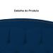 Cabeceira Solteiro 90cm Para Cama Box Diana Suede Azul Marrinho - DS Estofados