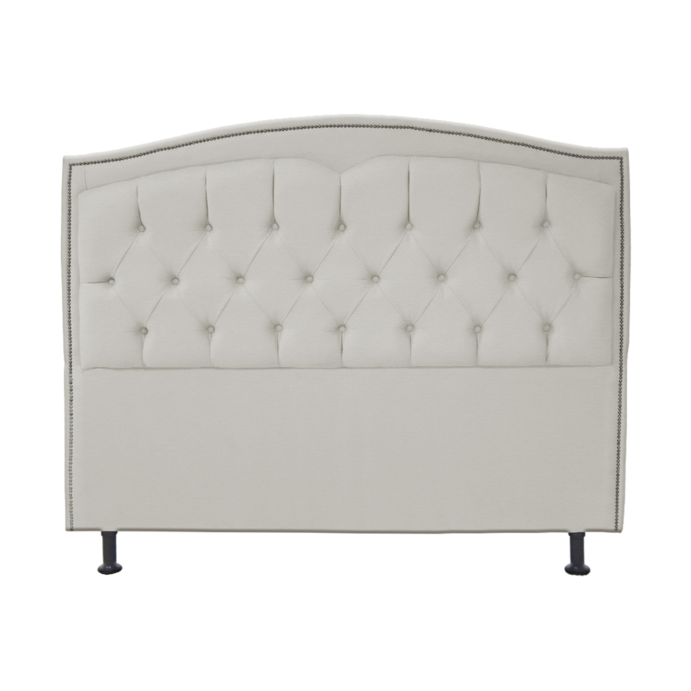 Cabeceira Solteiro 90cm Para Cama Box Diana Suede Bege - DS Estofados