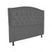 Cabeceira Solteiro 90cm Para Cama Box Diana Suede Cinza - DS Estofados