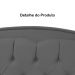 Cabeceira Solteiro 90cm Para Cama Box Diana Suede Cinza - DS Estofados