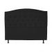 Cabeceira Solteiro 90cm Para Cama Box Diana Suede Preto - DS Estofados