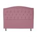 Cabeceira Solteiro 90cm Para Cama Box Diana Suede Rosa - DS Estofados