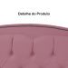 Cabeceira Solteiro 90cm Para Cama Box Diana Suede Rosa - DS Estofados