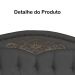 Cabeceira Solteiro 90cm Para Cama Box Greta Suede Cinza - DS Estofados