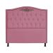 Cabeceira Solteiro 90cm Para Cama Box Greta Suede Rosa - DS Estofados